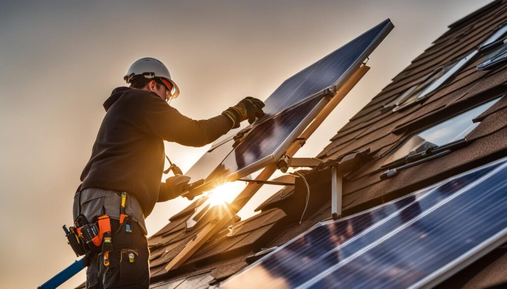 solar panel installation